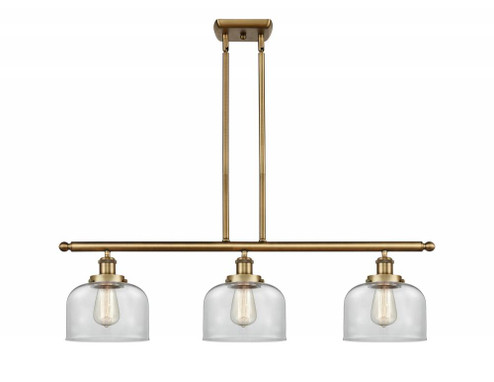 Bell - 3 Light - 36 inch - Brushed Brass - Stem Hung - Island Light (3442|916-3I-BB-G72-LED)
