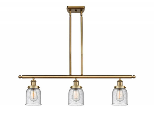 Bell - 3 Light - 36 inch - Brushed Brass - Stem Hung - Island Light (3442|916-3I-BB-G54)