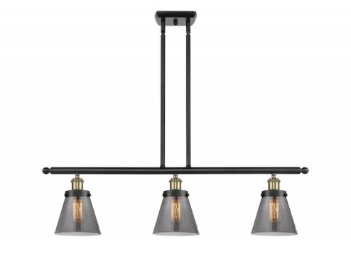Cone - 3 Light - 36 inch - Black Antique Brass - Stem Hung - Island Light (3442|916-3I-BAB-G63)