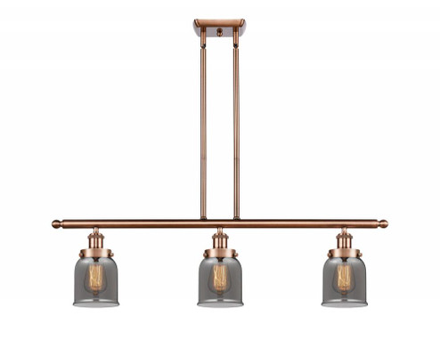 Bell - 3 Light - 36 inch - Antique Copper - Stem Hung - Island Light (3442|916-3I-AC-G53)