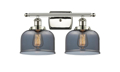Bell - 2 Light - 18 inch - Polished Nickel - Bath Vanity Light (3442|916-2W-PN-G73-LED)
