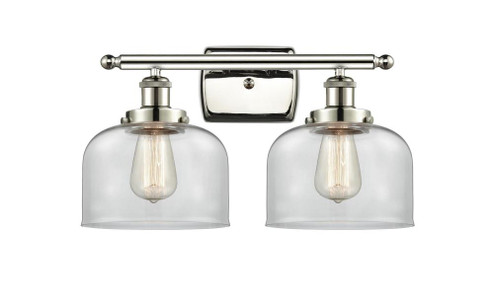 Bell - 2 Light - 18 inch - Polished Nickel - Bath Vanity Light (3442|916-2W-PN-G72)