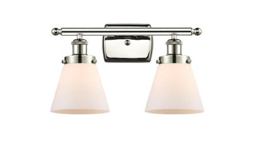 Cone - 2 Light - 16 inch - Polished Nickel - Bath Vanity Light (3442|916-2W-PN-G61-LED)