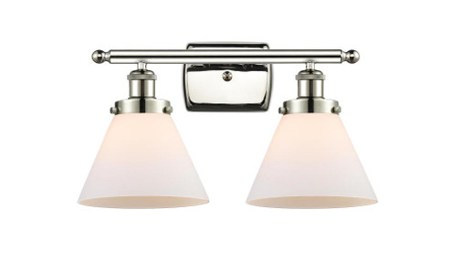 Cone - 2 Light - 18 inch - Polished Nickel - Bath Vanity Light (3442|916-2W-PN-G41-LED)