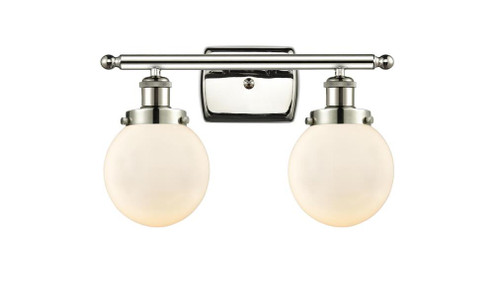 Beacon - 2 Light - 16 inch - Polished Nickel - Bath Vanity Light (3442|916-2W-PN-G201-6)