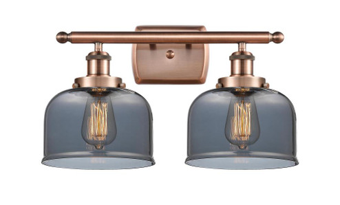 Bell - 2 Light - 18 inch - Antique Copper - Bath Vanity Light (3442|916-2W-AC-G73)