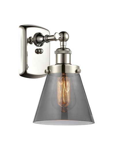 Cone - 1 Light - 6 inch - Polished Nickel - Sconce (3442|916-1W-PN-G63-LED)