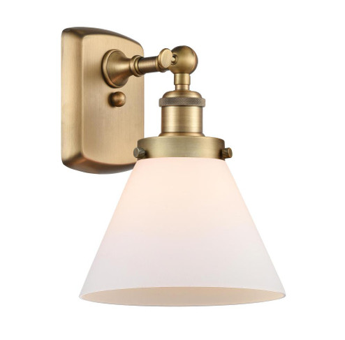 Cone - 1 Light - 8 inch - Brushed Brass - Sconce (3442|916-1W-BB-G41)