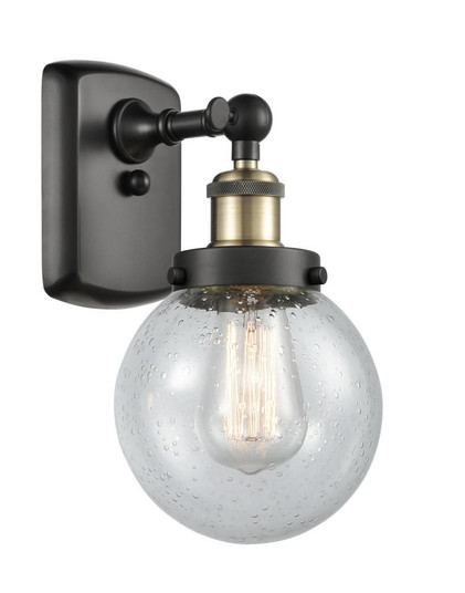 Beacon - 1 Light - 6 inch - Black Antique Brass - Sconce (3442|916-1W-BAB-G204-6-LED)