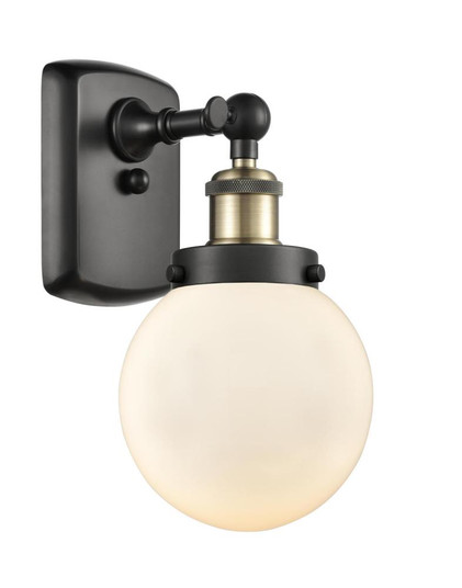 Beacon - 1 Light - 6 inch - Black Antique Brass - Sconce (3442|916-1W-BAB-G201-6-LED)