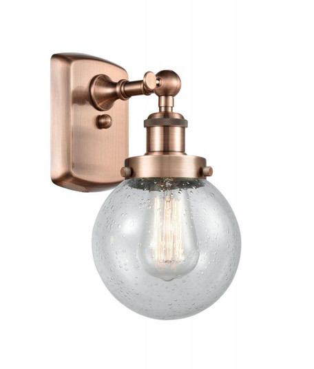 Beacon - 1 Light - 6 inch - Antique Copper - Sconce (3442|916-1W-AC-G204-6)