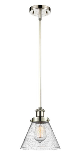 Cone - 1 Light - 8 inch - Polished Nickel - Mini Pendant (3442|916-1S-PN-G44-LED)