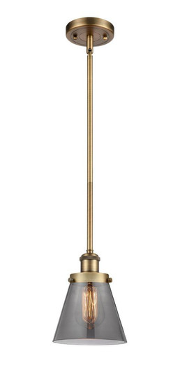 Cone - 1 Light - 6 inch - Brushed Brass - Mini Pendant (3442|916-1S-BB-G63-LED)