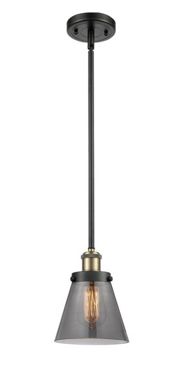 Cone - 1 Light - 6 inch - Black Antique Brass - Mini Pendant (3442|916-1S-BAB-G63-LED)