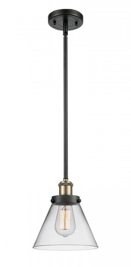 Cone - 1 Light - 8 inch - Black Antique Brass - Mini Pendant (3442|916-1S-BAB-G42)