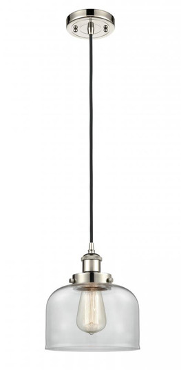Bell - 1 Light - 8 inch - Polished Nickel - Cord hung - Mini Pendant (3442|916-1P-PN-G72)