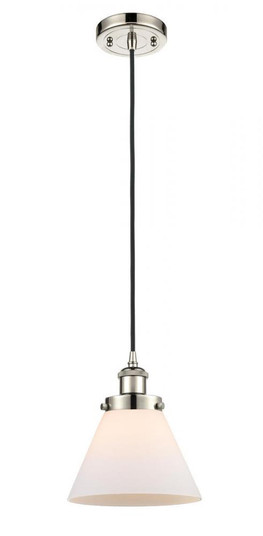 Cone - 1 Light - 8 inch - Polished Nickel - Cord hung - Mini Pendant (3442|916-1P-PN-G41)