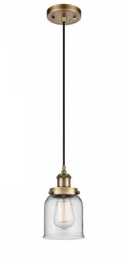 Bell - 1 Light - 5 inch - Brushed Brass - Cord hung - Mini Pendant (3442|916-1P-BB-G52)