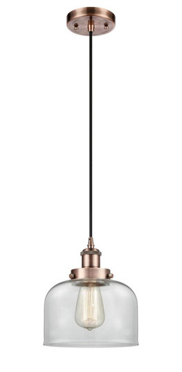 Bell - 1 Light - 8 inch - Antique Copper - Cord hung - Mini Pendant (3442|916-1P-AC-G72)