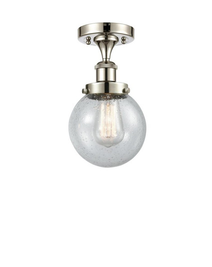 Beacon - 1 Light - 6 inch - Polished Nickel - Semi-Flush Mount (3442|916-1C-PN-G204-6)