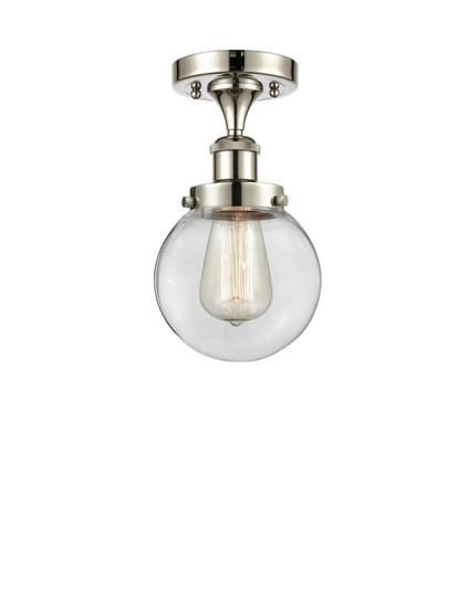 Beacon - 1 Light - 6 inch - Polished Nickel - Semi-Flush Mount (3442|916-1C-PN-G202-6-LED)