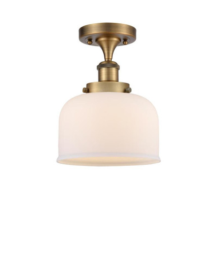 Bell - 1 Light - 8 inch - Brushed Brass - Semi-Flush Mount (3442|916-1C-BB-G71)