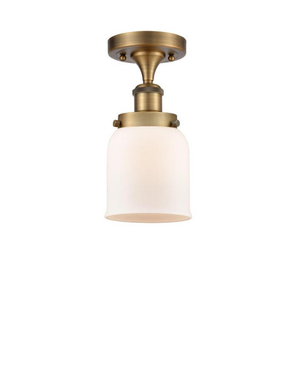 Bell - 1 Light - 5 inch - Brushed Brass - Semi-Flush Mount (3442|916-1C-BB-G51)
