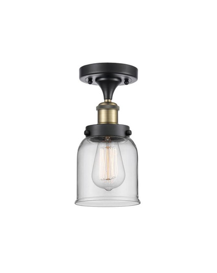 Bell - 1 Light - 5 inch - Black Antique Brass - Semi-Flush Mount (3442|916-1C-BAB-G52-LED)