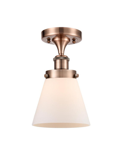 Cone - 1 Light - 6 inch - Antique Copper - Semi-Flush Mount (3442|916-1C-AC-G61)