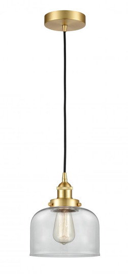 Bell - 1 Light - 8 inch - Satin Gold - Cord hung - Mini Pendant (3442|616-1PH-SG-G72-LED)