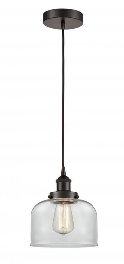 Bell - 1 Light - 8 inch - Oil Rubbed Bronze - Cord hung - Mini Pendant (3442|616-1PH-OB-G72-LED)