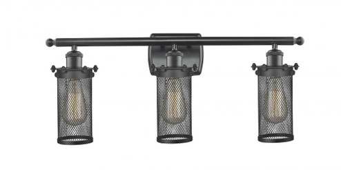 Bleecker - 3 Light - 24 inch - Matte Black - Bath Vanity Light (3442|516-3W-BK-CE219-LED)