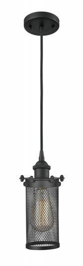 Bleecker - 1 Light - 4 inch - Matte Black - Cord hung - Mini Pendant (3442|516-1P-BK-CE219-LED)