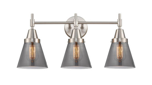 Cone - 3 Light - 24 inch - Satin Nickel - Bath Vanity Light (3442|447-3W-SN-G63)