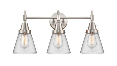 Cone - 3 Light - 24 inch - Satin Nickel - Bath Vanity Light (3442|447-3W-SN-G62-LED)