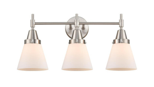Cone - 3 Light - 24 inch - Satin Nickel - Bath Vanity Light (3442|447-3W-SN-G61-LED)