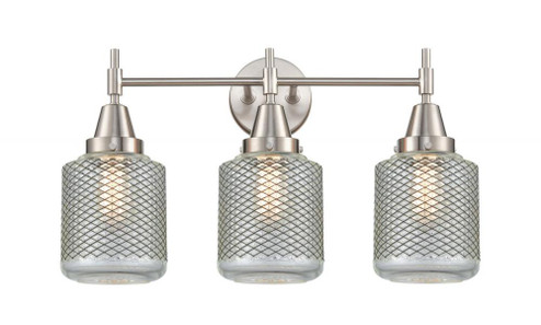 Stanton - 3 Light - 24 inch - Satin Nickel - Bath Vanity Light (3442|447-3W-SN-G262-LED)