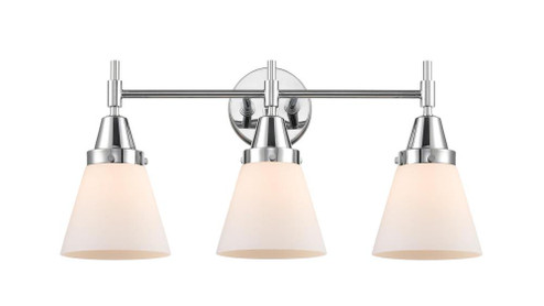 Cone - 3 Light - 24 inch - Polished Chrome - Bath Vanity Light (3442|447-3W-PC-G61-LED)