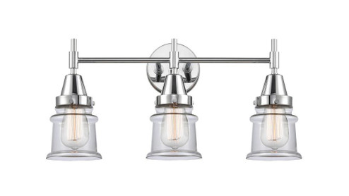 Canton - 3 Light - 23 inch - Polished Chrome - Bath Vanity Light (3442|447-3W-PC-G182S-LED)