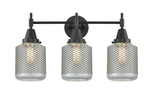 Stanton - 3 Light - 24 inch - Matte Black - Bath Vanity Light (3442|447-3W-BK-G262-LED)
