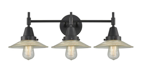 Halophane - 3 Light - 27 inch - Matte Black - Bath Vanity Light (3442|447-3W-BK-G2-LED)