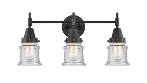 Canton - 3 Light - 23 inch - Matte Black - Bath Vanity Light (3442|447-3W-BK-G184S)