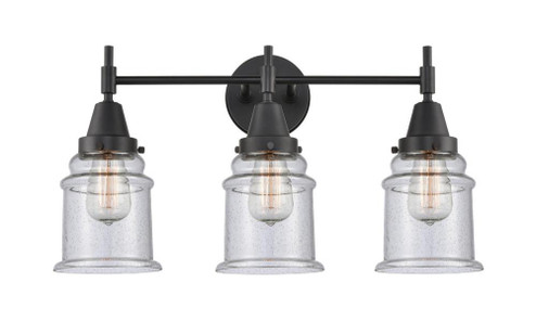 Canton - 3 Light - 24 inch - Matte Black - Bath Vanity Light (3442|447-3W-BK-G184-LED)