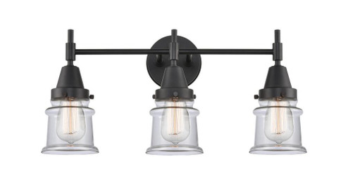 Canton - 3 Light - 23 inch - Matte Black - Bath Vanity Light (3442|447-3W-BK-G182S-LED)