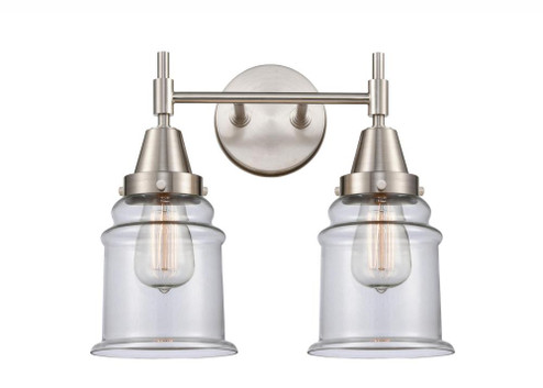 Canton - 2 Light - 15 inch - Satin Nickel - Bath Vanity Light (3442|447-2W-SN-G182-LED)