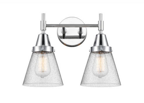 Cone - 2 Light - 15 inch - Polished Chrome - Bath Vanity Light (3442|447-2W-PC-G64-LED)