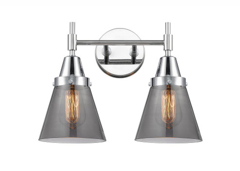 Cone - 2 Light - 15 inch - Polished Chrome - Bath Vanity Light (3442|447-2W-PC-G63)