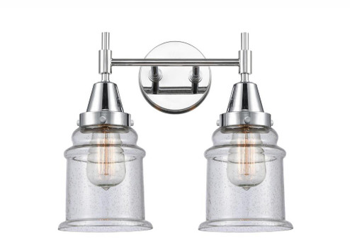 Canton - 2 Light - 15 inch - Polished Chrome - Bath Vanity Light (3442|447-2W-PC-G184-LED)