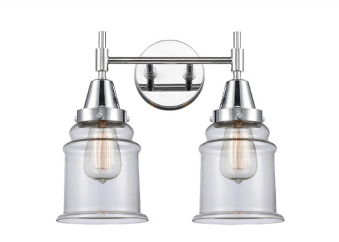 Canton - 2 Light - 15 inch - Polished Chrome - Bath Vanity Light (3442|447-2W-PC-G182-LED)