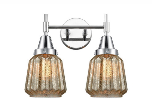 Chatham - 2 Light - 15 inch - Polished Chrome - Bath Vanity Light (3442|447-2W-PC-G146-LED)